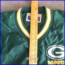 Vintage Brett Favre Green Bay Packers Starter Windbreaker Jacket L NFL Apparel