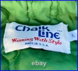 Vintage Chalk Line Green Bay Packers NFL Jacket Men's Size Large Satin Snap