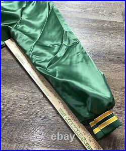Vintage Chalk Line Green Bay Packers Satin Snap Bomber Jacket XXL Made in USA