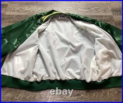Vintage Chalk Line Green Bay Packers Satin Snap Bomber Jacket XXL Made in USA