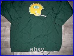 Vintage Champion Green Bay Packers Sideline Players Men's Jacket Coat Size Large