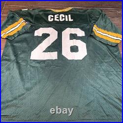 Vintage Champion Greenbay Packers Rare Chuck Cecil Jersey #26 Size 52
