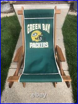 Vintage Green Bay Packers Canvas Sling Chair
