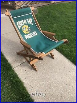 Vintage Green Bay Packers Canvas Sling Chair