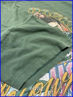 Vintage Green Bay Packers Caricature 90's t-shirt NFL Football XL B6