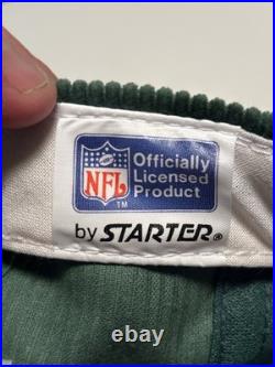 Vintage Green Bay Packers, Corduroy Eastport By Starter. Script SnapBack Rare