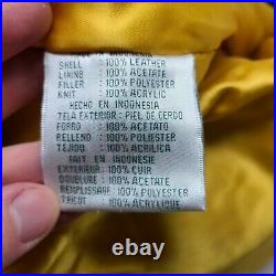Vintage Green Bay Packers GIII Carl Banks 100% Leather Jacket Size Medium EUC
