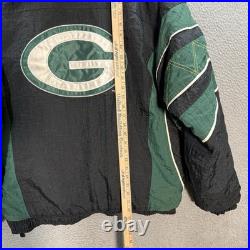 Vintage Green Bay Packers Jacket Adult 2XL XXL Green Black Starter 90s Y2K Mens