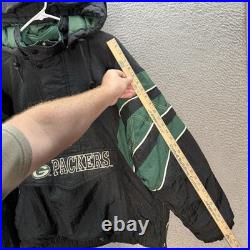 Vintage Green Bay Packers Jacket Adult 2XL XXL Green Black Starter 90s Y2K Mens