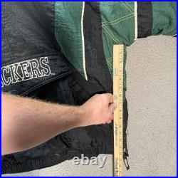 Vintage Green Bay Packers Jacket Adult 2XL XXL Green Black Starter 90s Y2K Mens