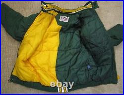 Vintage Green Bay Packers Jacket Men Large Green Pro Line Starter NFL Hooded