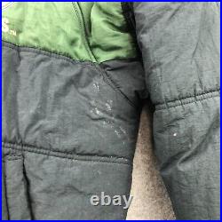Vintage Green Bay Packers Jacket Mens XL Green Embroidered Spell Out Puffer