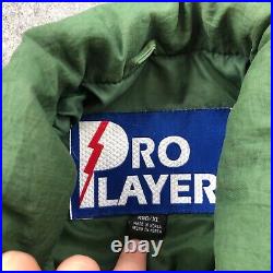 Vintage Green Bay Packers Jacket Mens XL Green Embroidered Spell Out Puffer