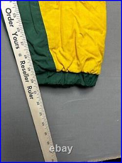 Vintage Green Bay Packers Jacket Mens XL Green Started Hooded Puffer Coat