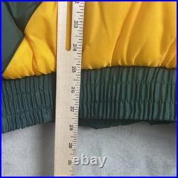 Vintage Green Bay Packers Jacket Mens XL Pro Player Hooded Puffer Back Spellout Vintage Green Bay Packers Jacket Mens XL Pro Player Hooded Puffer Back Spellout