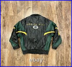 Vintage Green Bay Packers Jackets Lot of 2 NFL Pro Player SIZE LARGE