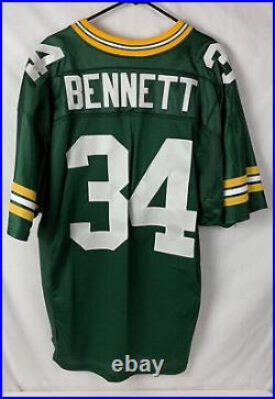Vintage Green Bay Packers Jersey Edgar Bennett #34 Authentic Wilson USA 48 NFL