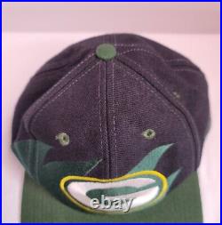 Vintage Green Bay Packers Logo Athletic Sharktooth SnapBack Hat Blackdome READ