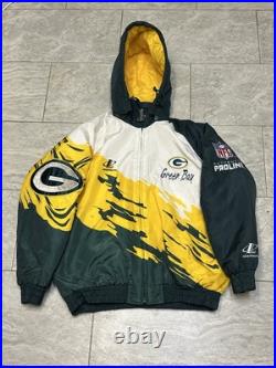Vintage Green Bay Packers Logo NFL Sports Logo Athletic 1990s Splash Jacket XL Vintage Green Bay Packers Logo NFL Sports Logo Athletic 1990s Splash Jacket XL