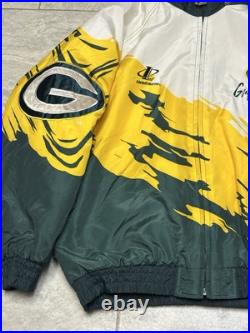 Vintage Green Bay Packers Logo NFL Sports Logo Athletic 1990s Splash Jacket XL Vintage Green Bay Packers Logo NFL Sports Logo Athletic 1990s Splash Jacket XL