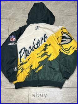 Vintage Green Bay Packers Logo NFL Sports Logo Athletic 1990s Splash Jacket XL Vintage Green Bay Packers Logo NFL Sports Logo Athletic 1990s Splash Jacket XL
