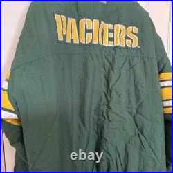Vintage Green Bay Packers Mens Large NFL Football Green Starter Quilted Coat 90s Vintage Green Bay Packers Mens Large NFL Football Green Starter Quilted Coat 90s