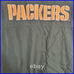 Vintage Green Bay Packers Mens Large NFL Football Green Starter Quilted Coat 90s Vintage Green Bay Packers Mens Large NFL Football Green Starter Quilted Coat 90s