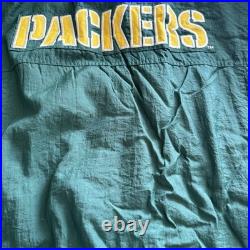 Vintage Green Bay Packers Mens Large NFL Football Green Starter Quilted Coat 90s Vintage Green Bay Packers Mens Large NFL Football Green Starter Quilted Coat 90s
