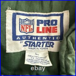 Vintage Green Bay Packers Mens Large NFL Football Green Starter Quilted Coat 90s Vintage Green Bay Packers Mens Large NFL Football Green Starter Quilted Coat 90s