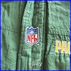 Vintage Green Bay Packers Mens Large NFL Football Green Starter Quilted Coat 90s Vintage Green Bay Packers Mens Large NFL Football Green Starter Quilted Coat 90s