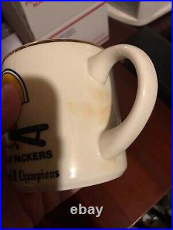 Vintage Green Bay Packers Mug Super Bowl II Champions OOAK NFL History