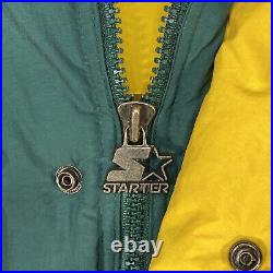Vintage Green Bay Packers NFL Starter Pro Line Sideline Parka Jacket Sz L 1990s
