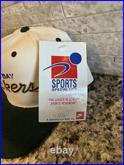 Vintage Green Bay Packers NWT Sports Specialties Hat Script Double Line Wool