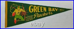Vintage Green Bay Packers National League Champs Pennant