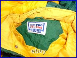 Vintage Green Bay Packers Pullover Mens M Green Kangaroo Pouch Starter Pro Line