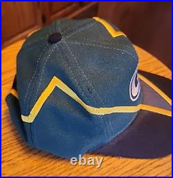 Vintage Green Bay Packers Reverse Thunder Bolt Wool Snapback Hat Drew Pearson
