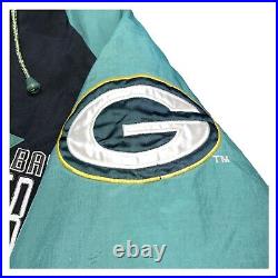 Vintage Green Bay Packers Shark Tooth Logo Athletic Puffer Jacket Proline XLARGE