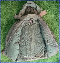 Vintage Green Bay Packers Stadium Coat Mirage NFL Jacket Long Mens L 90s RARE