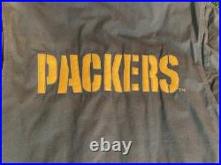 Vintage Green Bay Packers Stadium Coat Mirage NFL Jacket Long Mens L 90s RARE