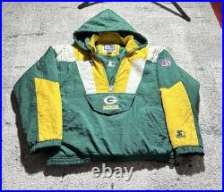 Vintage Green Bay Packers Starter Jacket Men Large Green Hooded PRO LINE NFL 90s Vintage Green Bay Packers Starter Jacket Men Large Green Hooded PRO LINE NFL 90s