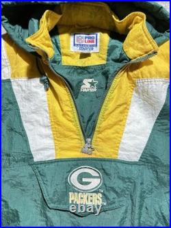 Vintage Green Bay Packers Starter Jacket Men Large Green Hooded PRO LINE NFL 90s Vintage Green Bay Packers Starter Jacket Men Large Green Hooded PRO LINE NFL 90s