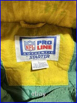 Vintage Green Bay Packers Starter Jacket Men Large Green Hooded PRO LINE NFL 90s Vintage Green Bay Packers Starter Jacket Men Large Green Hooded PRO LINE NFL 90s