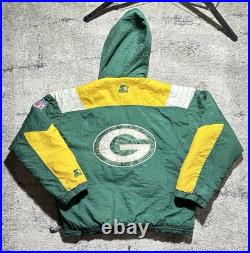 Vintage Green Bay Packers Starter Jacket Men Large Green Hooded PRO LINE NFL 90s Vintage Green Bay Packers Starter Jacket Men Large Green Hooded PRO LINE NFL 90s