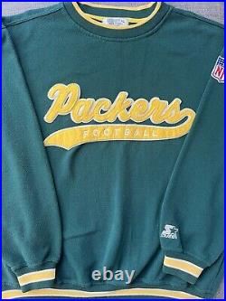 Vintage Green Bay Packers Starter Script Crewneck XL