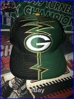 Vintage Green Bay Packers Starter Slasher Darkside shockwave Strapback Hat Shock