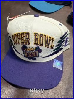 Vintage Green Bay Packers Super Bowl XXXI 31 Champions Hat 1997 Snapback NFL NEW