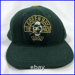 Vintage Green Bay Packers The Pack 1961 Snapback Hat Cap Mens NFL USA Made OSFM