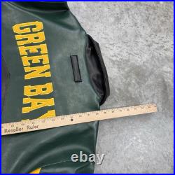 Vintage Green Bay Packers jacket mens Large Faux Leather NFL deadstock NWT RARE Vintage Green Bay Packers jacket mens Large Faux Leather NFL deadstock NWT RARE