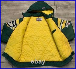Vintage Logo Athletic Pro Line Green Bay Packers Men's Jacket Coat Size Large