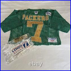 Vintage Logo Seven 7 Green Bay Packers Football Jersey Cropped Mesh Boxy Fit